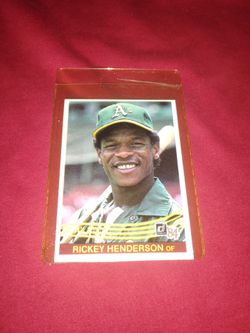 Near Mint Old 1984 Rickey Henderson Baseball Card - Donruss #54
