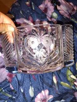 Imperial crystal heart piece $30