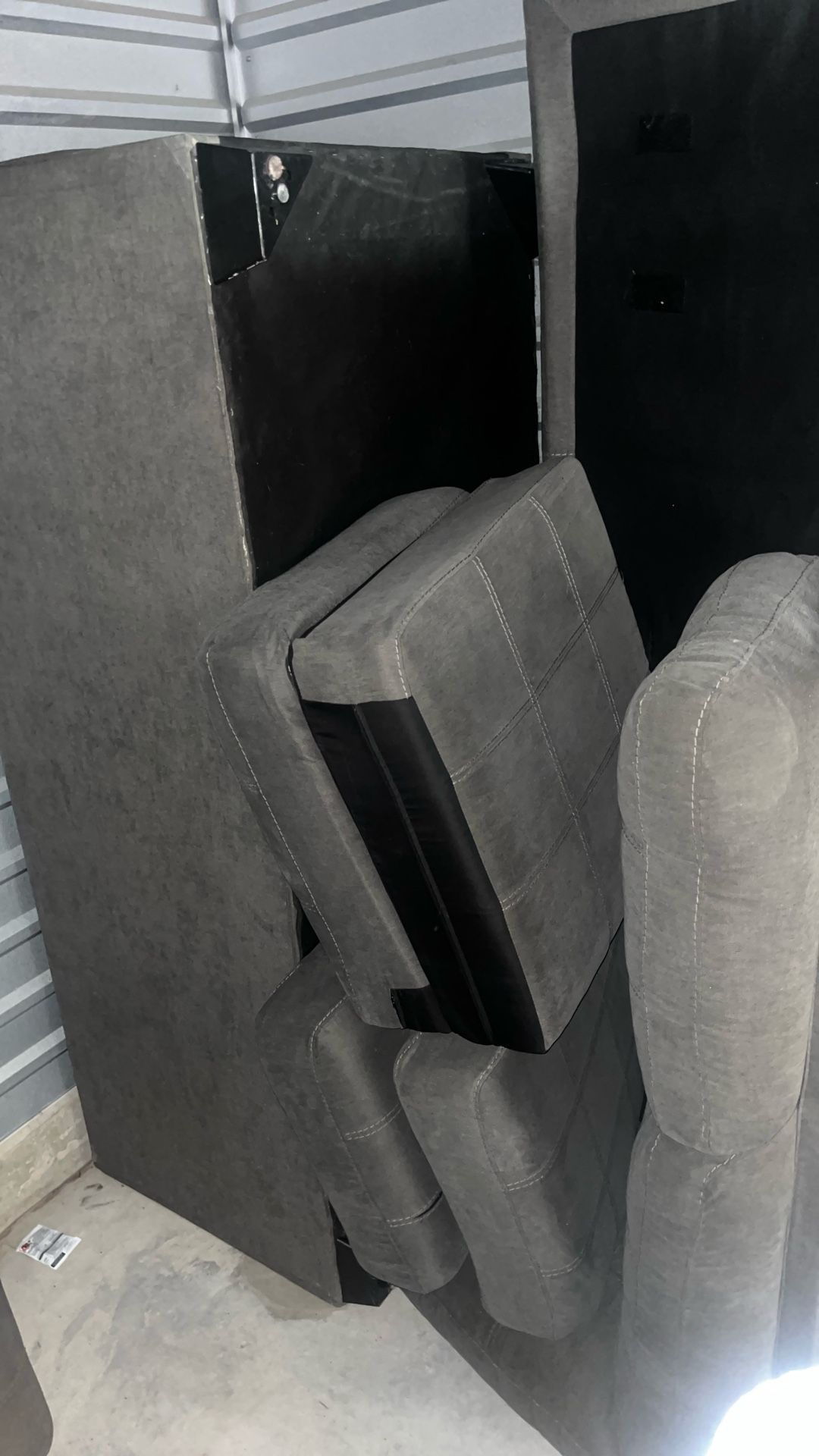 Grey L Shape Sectional Couch