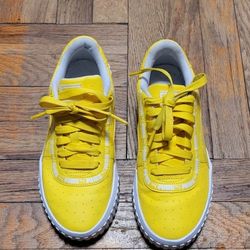 Puma Calla Jr Yellow Sneakers - US 6C