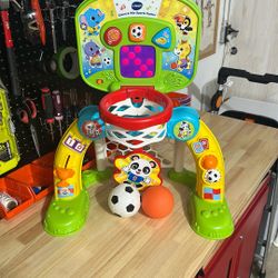 VTech Count & Win Sports Center Basketball Soccer Ball Adjustable LED Scoreboard