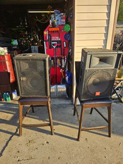 JBL and Yamaha speakers