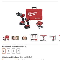 Milwaukee M18 Fuel Drill Combo Kit