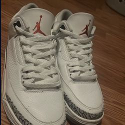 Jordan 3 white cement size 9 reimagined