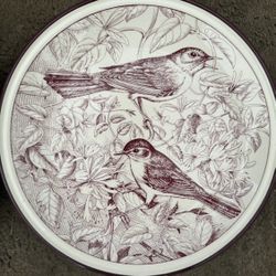 Vintage Tognana Collector Plate 2 Birds - Gli Amici Del Mattino Italy