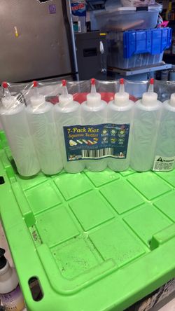 7 pack 16oz squeeze bottles