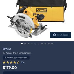 NEW DEWALT 15 Amp 7-1/4 in. Lightweight Circular Saw with Electric Brake