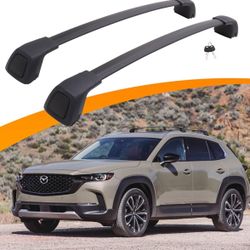 Snailfly Roof Rack Cross Bars Fit for 2023 2024 Mazda CX50 CX-50 Lockable Crossbars 165lbs Capacity for Kayak Ski Bike Snowboard Basket Cargo Carrier 