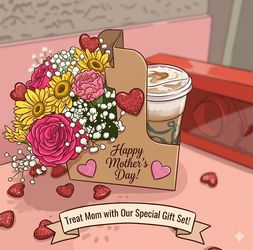 Coffee + Flowers Mother’s Day Gift 🌸☕️