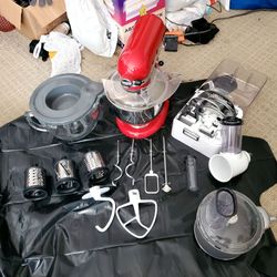 Kitchen Aid Countertop Mixer with extensions