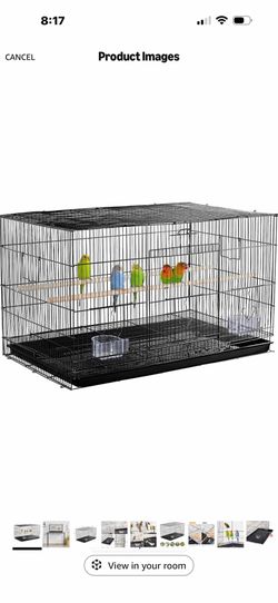 Yaheetech 30-inch Stackable Flight Bird Cages for Parakeets Cockatiels Conures Finches Budgies Lovebirds Canaries Small Birds Parrots Birdcage in Whit