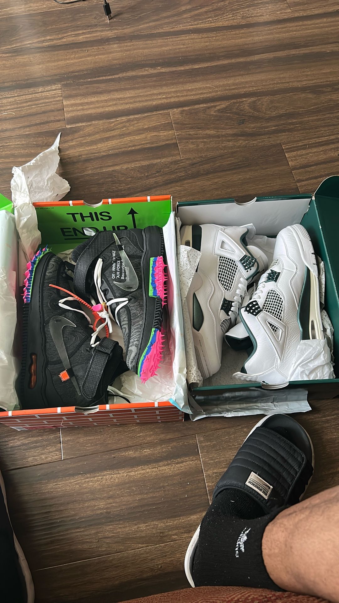 Off White AF1s & Jordan 4s For Sale