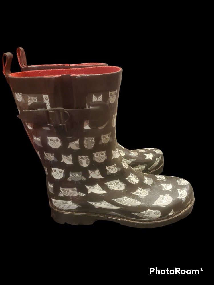 Capelli New York owl rain boots