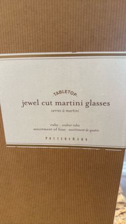 Pottery Barn Martini Glasses (4)