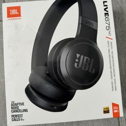JBL Live 675NC Headphones (BLACK) - NEW-Open Box
