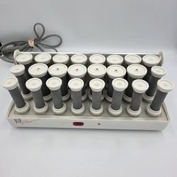 Windmere SS-242R Hot Rollers 24 Curlers Flocked Velvet Gray •NO TOP• NO CLIPS•