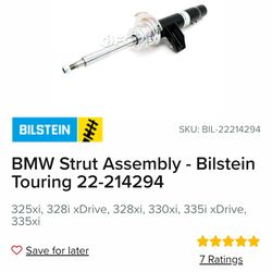 New,  BMW Strut, Bilstein, E9X, right. 100.00 OBO