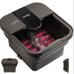 Foot Spa,Foot Bath With Heat And Massage And Bubble Jets,Foot Soak Tub With Six Non Motorized 