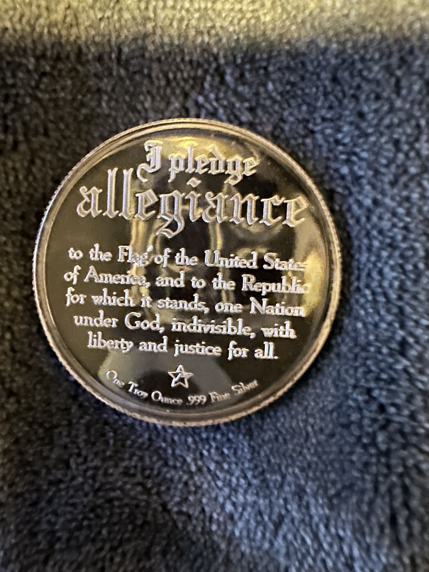 1 Ounce Silver I Pledge Allegiance With The Eagle