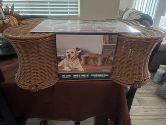 Bone basket with blue dog toys - Brand New!