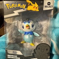 Pokemon Piplup Metallic Battle Action Figure 
