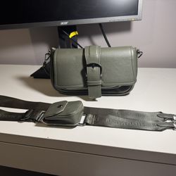 Steven Madden Olive Green Crossbody Bag 