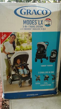 Graco modes LX 3 in 1 travel system in tanner fashion for Sale in