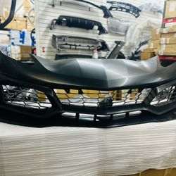 For Chevy Corvette C7 ZR1 Style Front Bumper Cover W/Grille W/Splitter 2014-2019