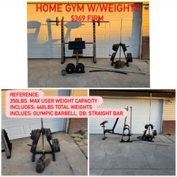 Home Gym w/Weights