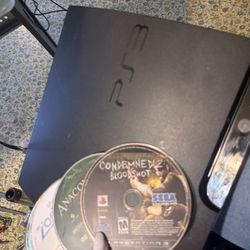 PS3 Console And 8 Games