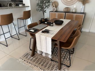 Walnut Brown minimalist dining table (30x60)