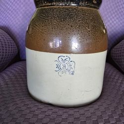 Antique Alabama Miller Crock 4 Leaf Clover Pottery Stoneware 3 Gallon Jug