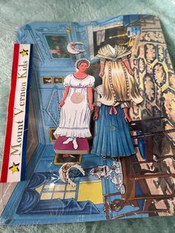 Mount Vernon Kids Paper Dolls w/ Outfits & Stand