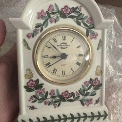 Portmeirion desk clock Botanic Garden pattern.