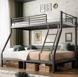 Metal Twin Over Full Bunk Bed Frame
