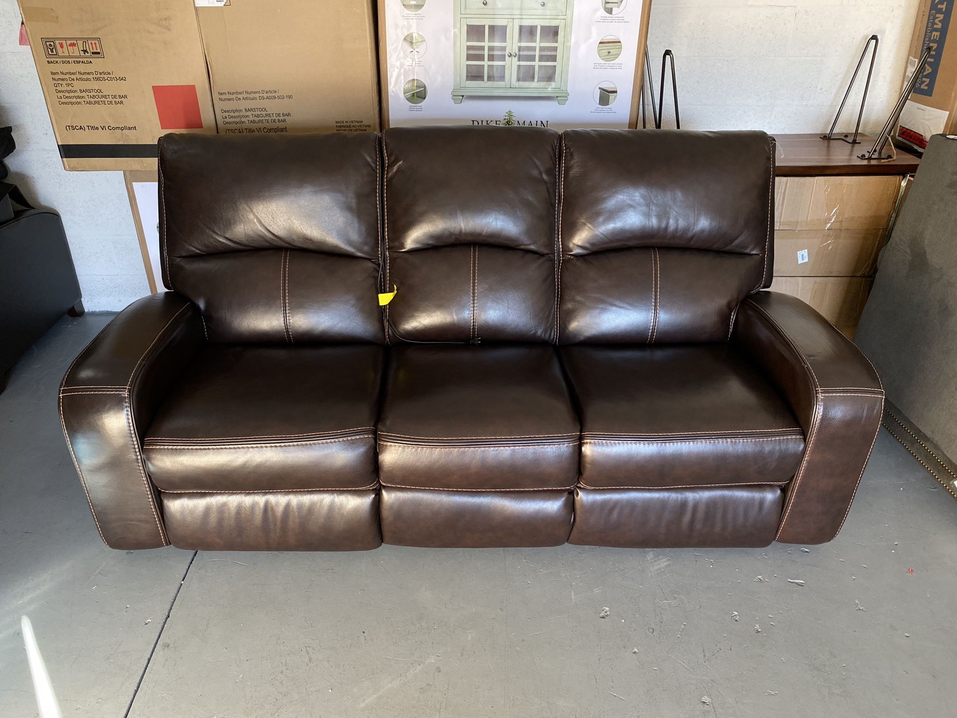 Zach Leather Power Reclining Sofa Costco Matttroy