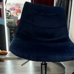 Velvet / Suede Rolling Swivel Chair For Desk / Vanity / Seat 