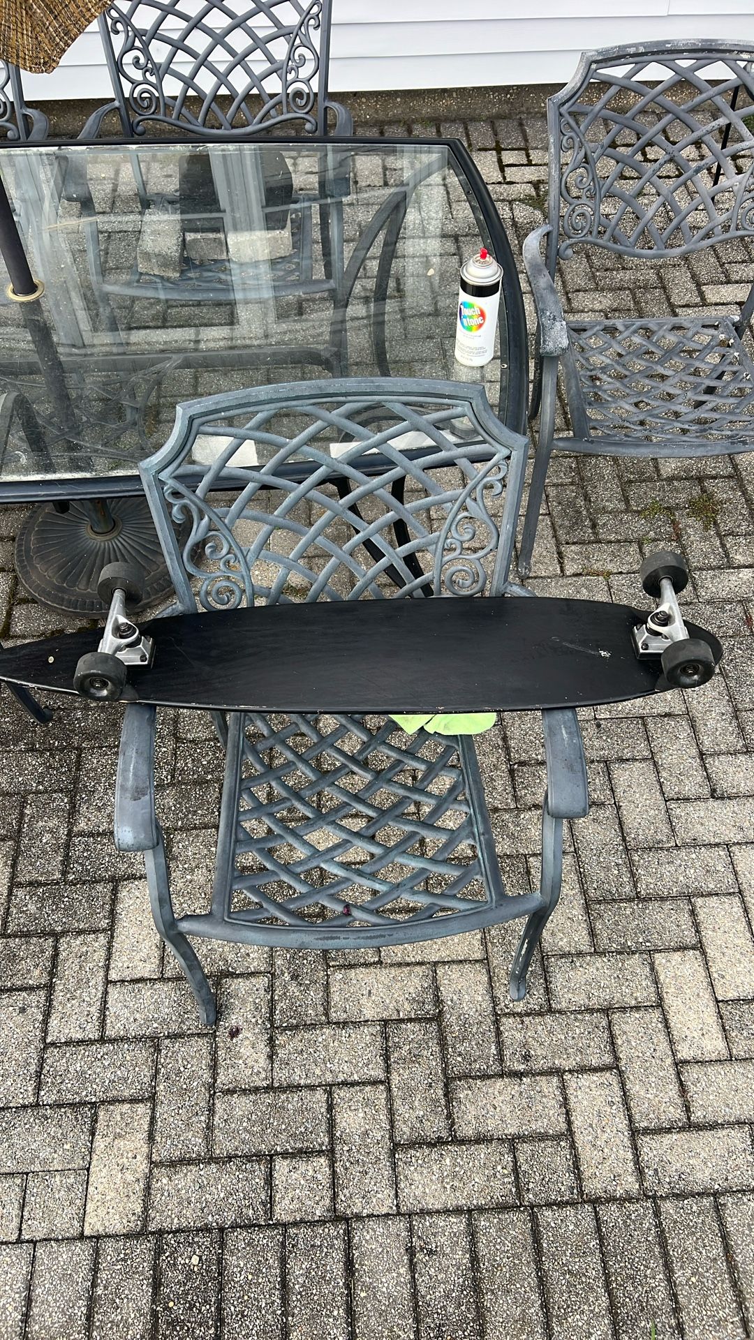 Used Long Board / Skateboard All Black