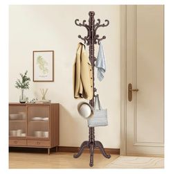 Wooden Coat Rack Stand
