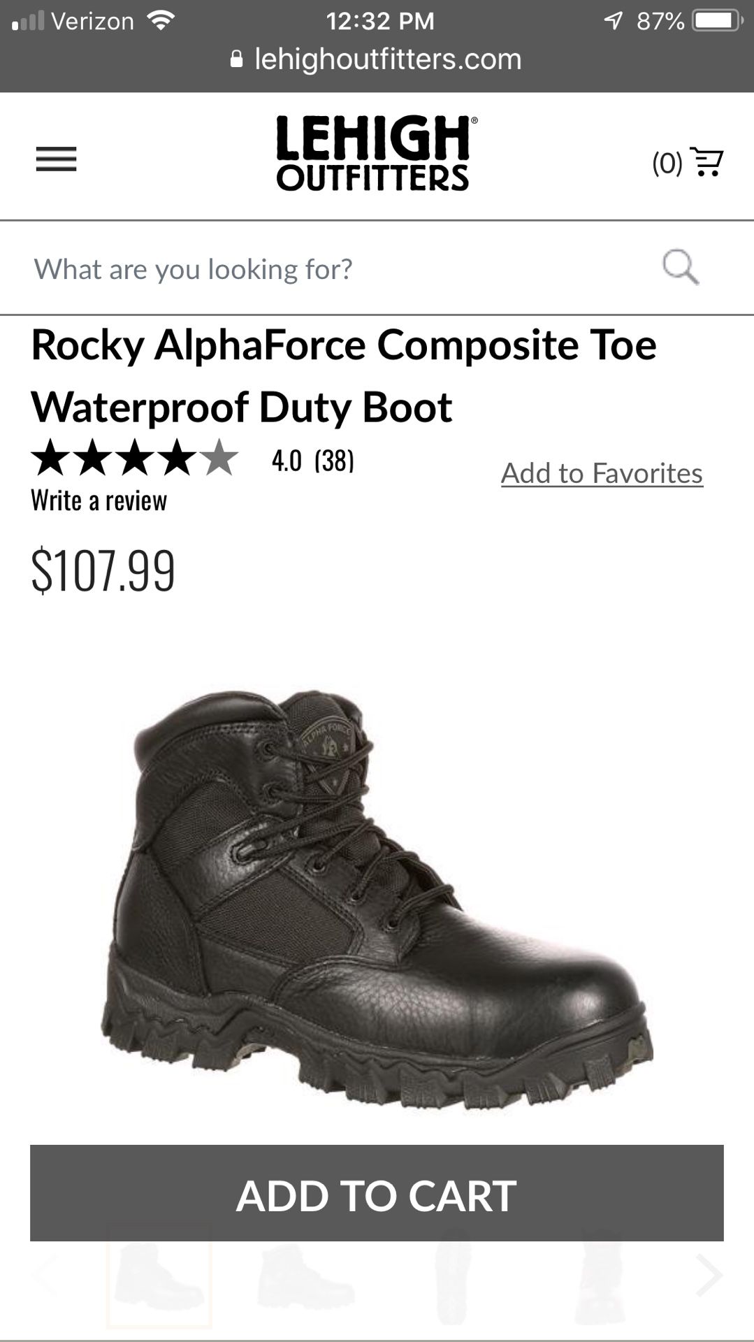 Rocky Composite Toe Boots