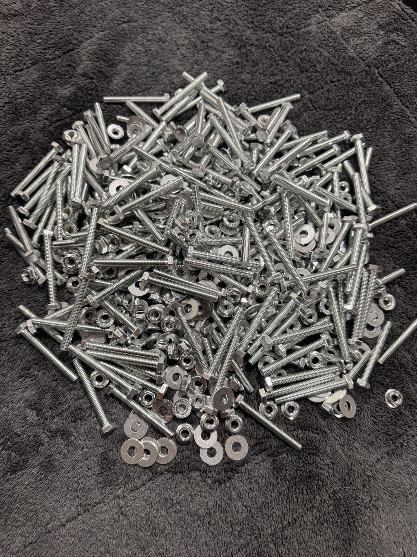 1/4-28 x 2" Grade 5 Hex Tap Bolt Zinc Plated with nuts and washers $45 100pc or $79 200pcs A10)