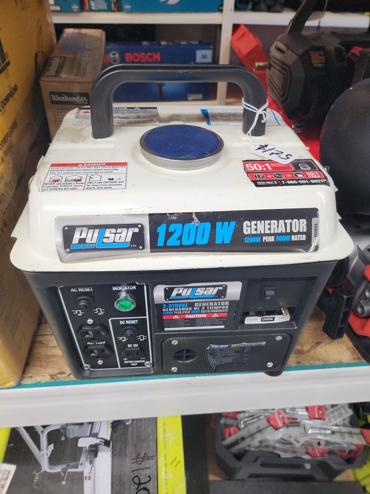 PULSAR 1200 W GENERATOR PEAK 900W RATEE
