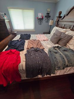 Jeans jacket and men's long sleeve shirts