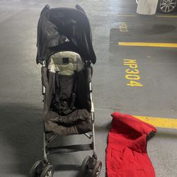 McLaren stroller + winter cover + Graco Car Seat + Car Seat Protector