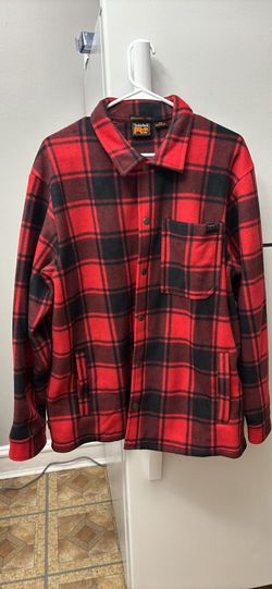 Timberland Flannel Fleece Jacket Size Medium Unisex