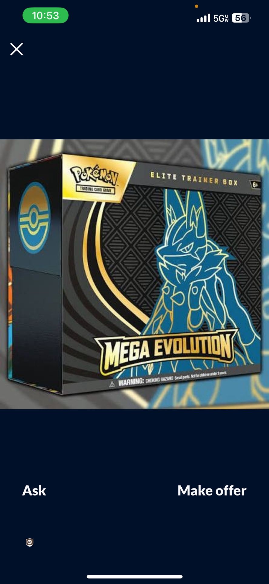 Pokemon Mega Evolution Etb Lucario x6