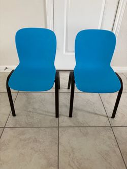 Kids Lifetime Blue Stacking Chairs - Set of 2