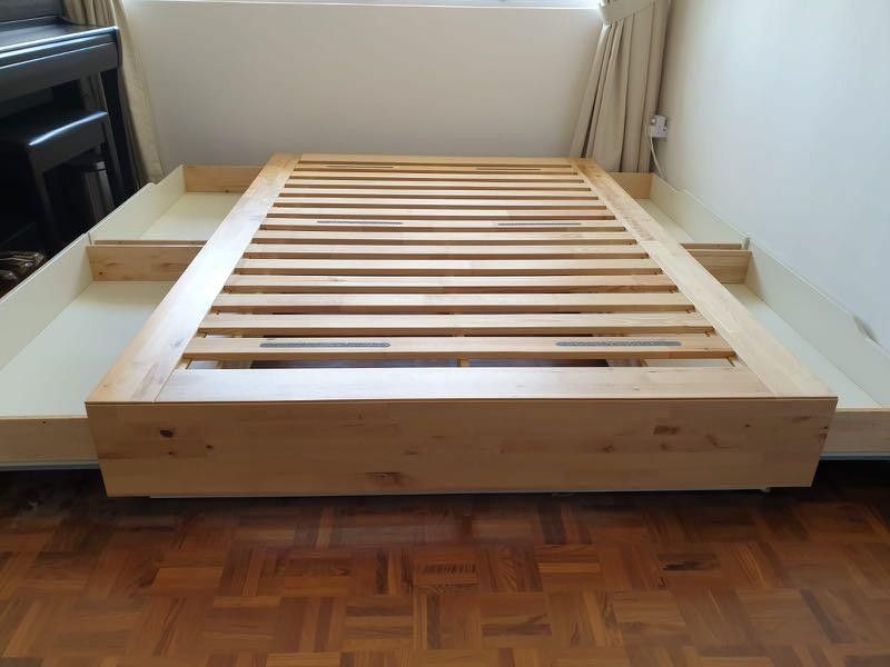 Ikea Mandal Bed BED WITH STORAGE for Sale in Los Angeles, CA OfferUp