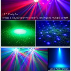 Pair of DJ lights with Stand New