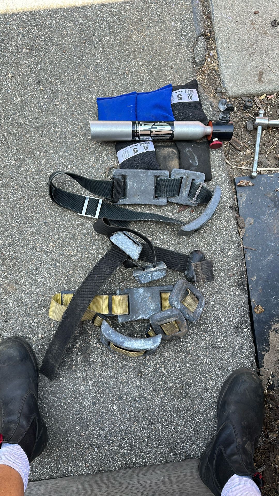 Dive Weights Lead Lot Spare Air Bottle